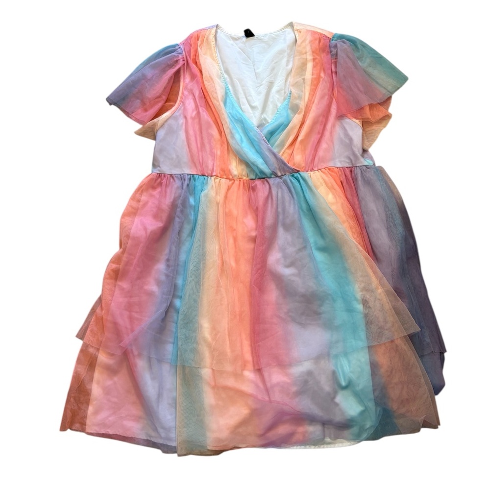 Shein Layered Tulle Whimsical Puffy Dress